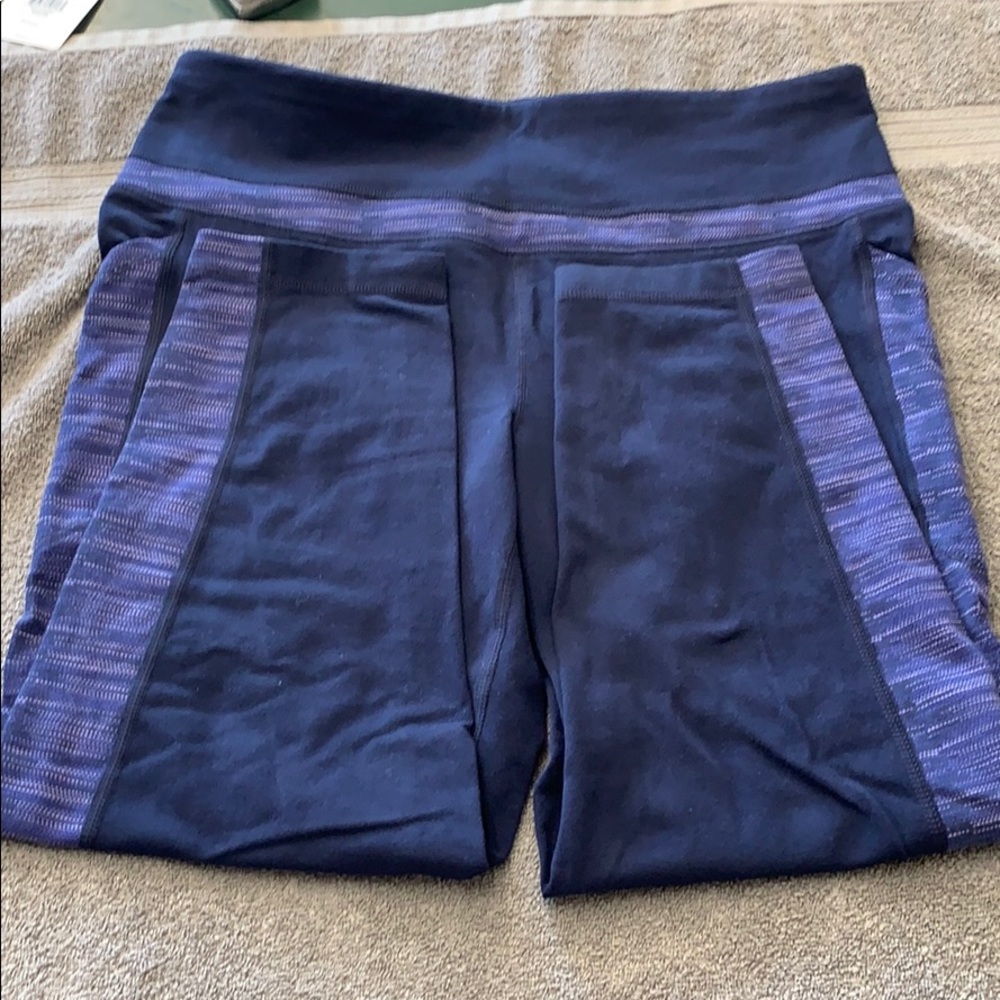 Women’s XL print high waist ankle pockets tights